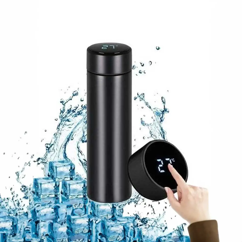Black Temperature Display Bottles