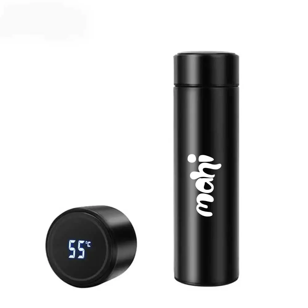 Black Temperature Display Bottles