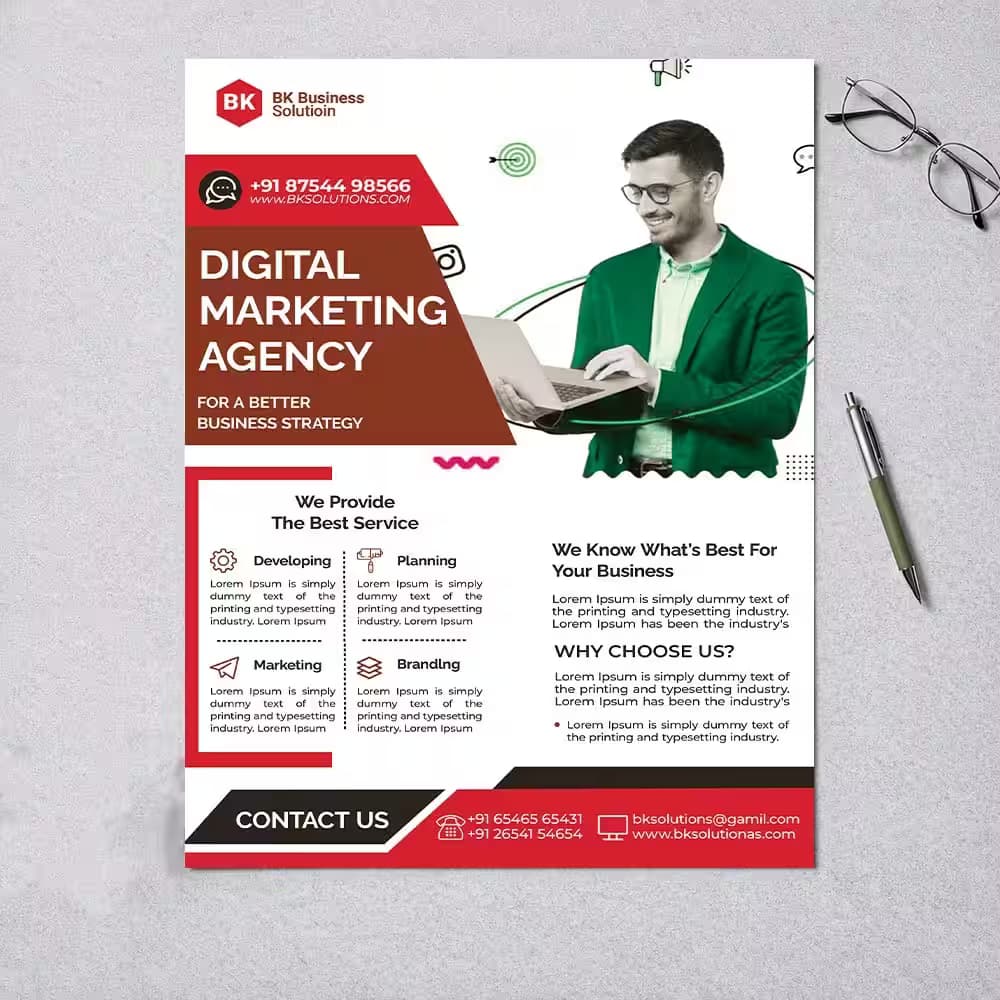 Custom Flyer Printing for digital marketing. Our Custom Leaflets promote business strategy with clean, professional layouts.