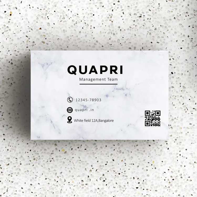 Qr visiting cards sample