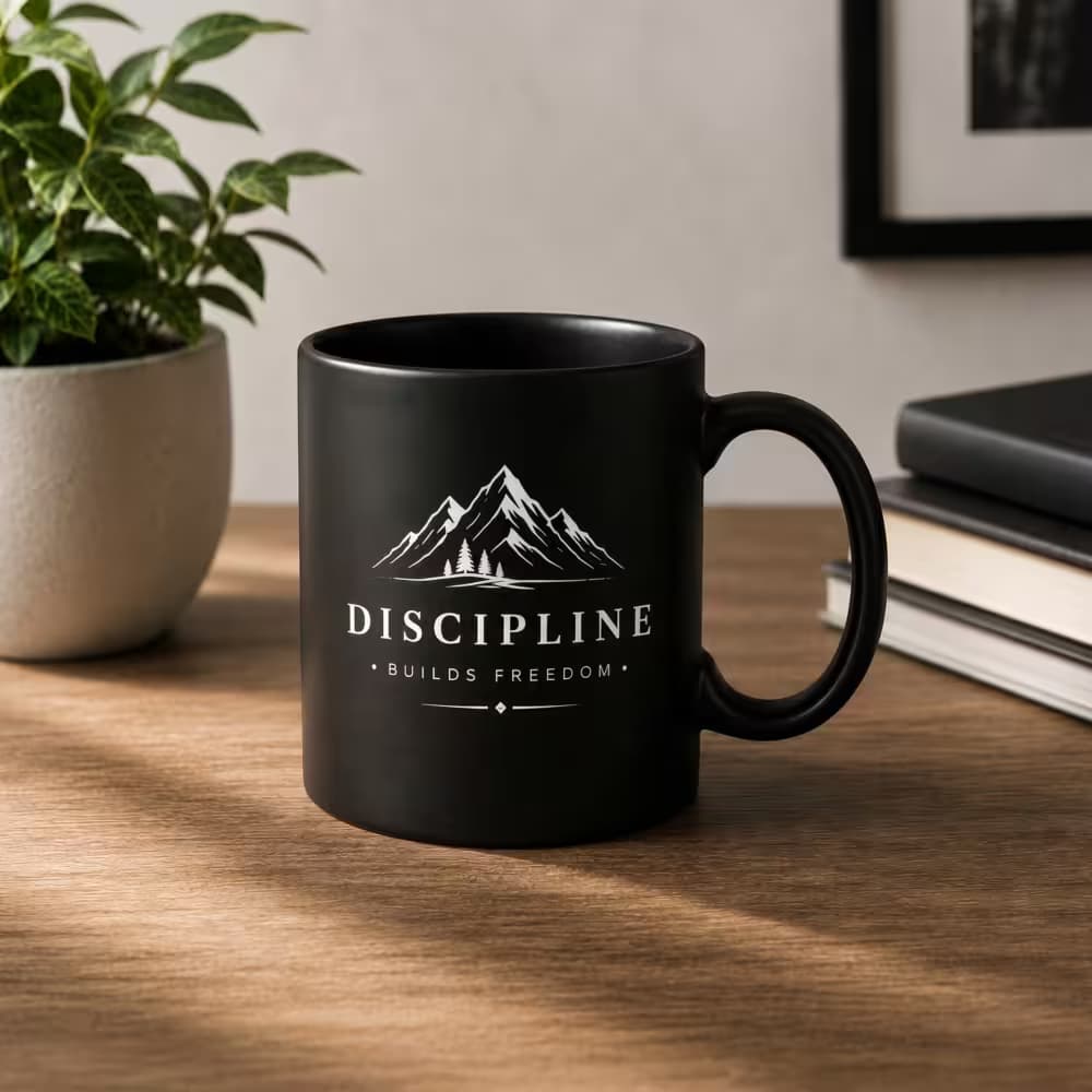 Custom Black mug with Logo