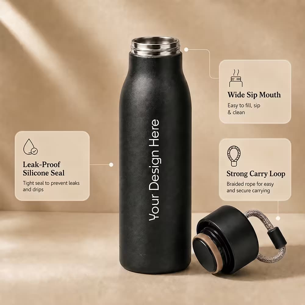 fashion sports bottle with leak-proof silicone seal