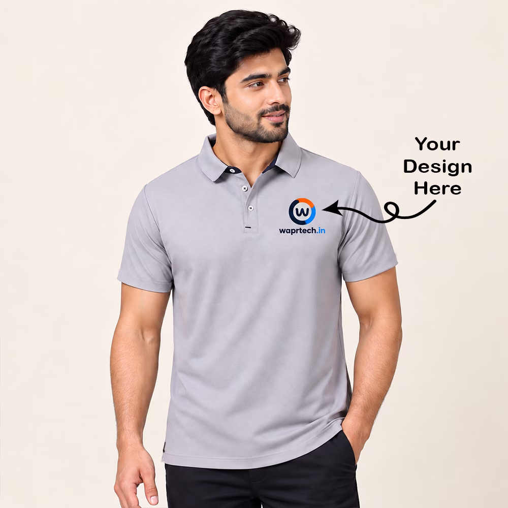 Custom mars 200 gery polo t-shirt
