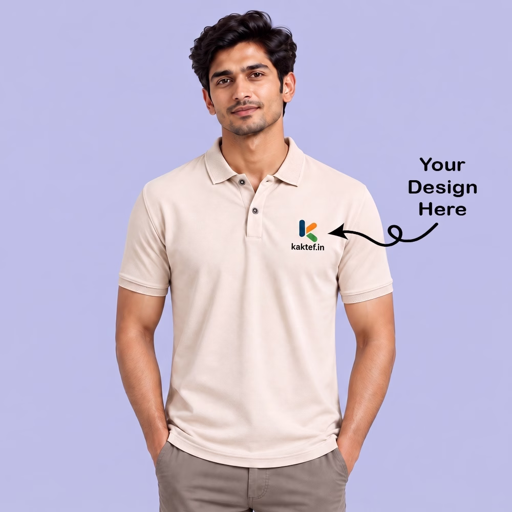 Sustainable jacquard polo t-shirt