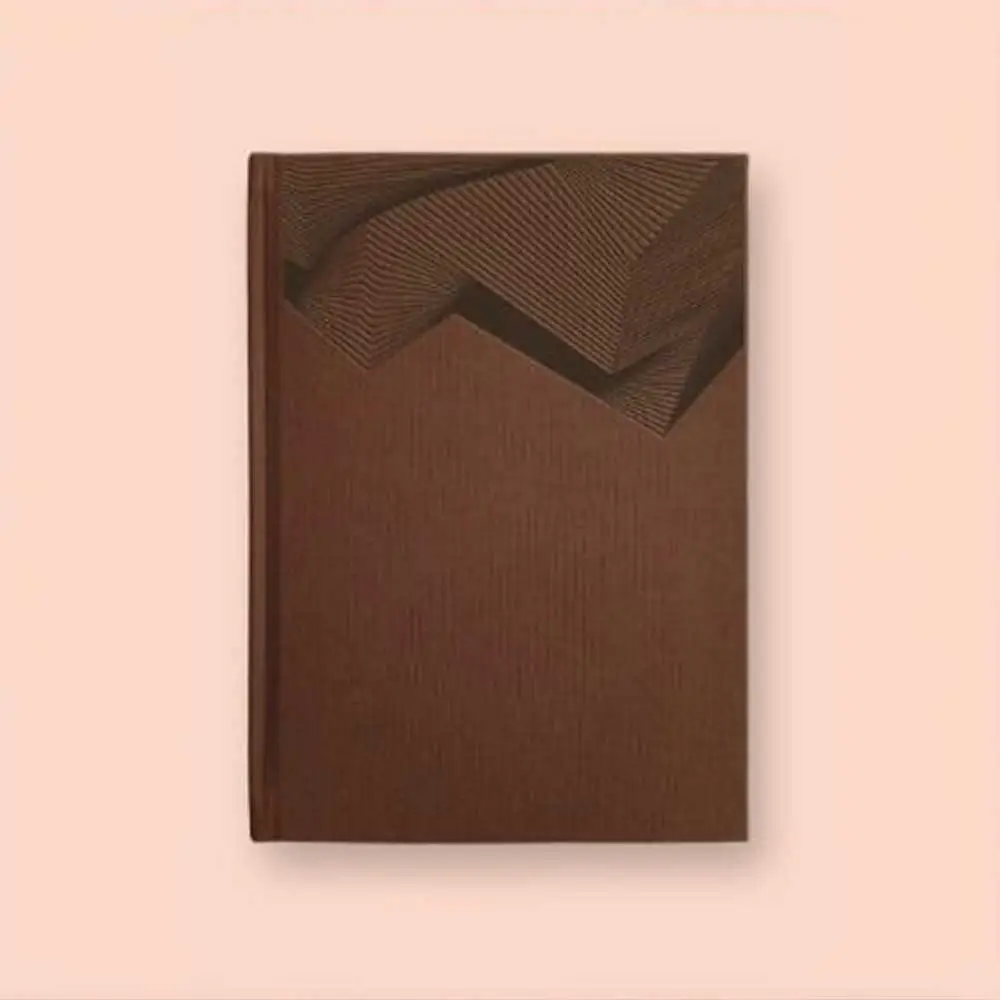 Personalised A5 Diary opened to reveal lined pages, ideal for note-taking. The cover is customizable, with a clean, elegant design that complements the notebook’s practical size and layout.