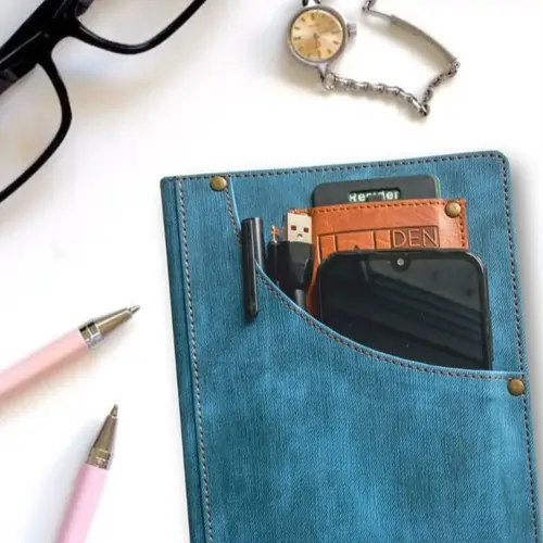 Diary with Pockets, Personalized Travel Diary