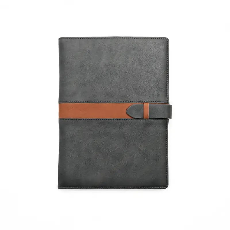 Grey Leather Diary
