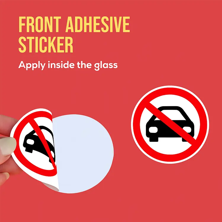 Front Adhesive Stickers – view 2