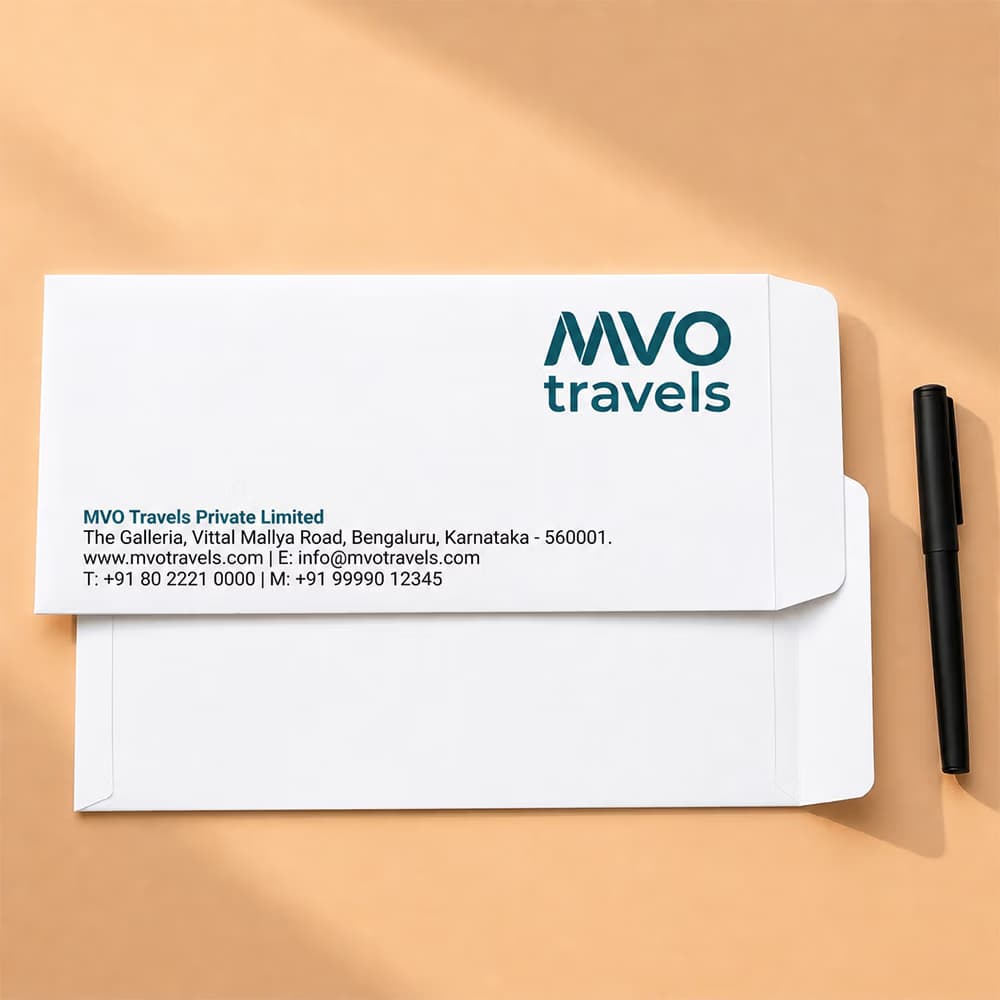custom printed #10 envelope with company branding