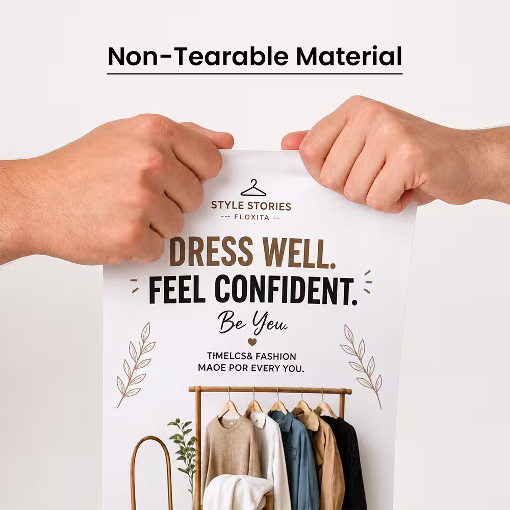 waterproof poster printing, tear-proof material tested