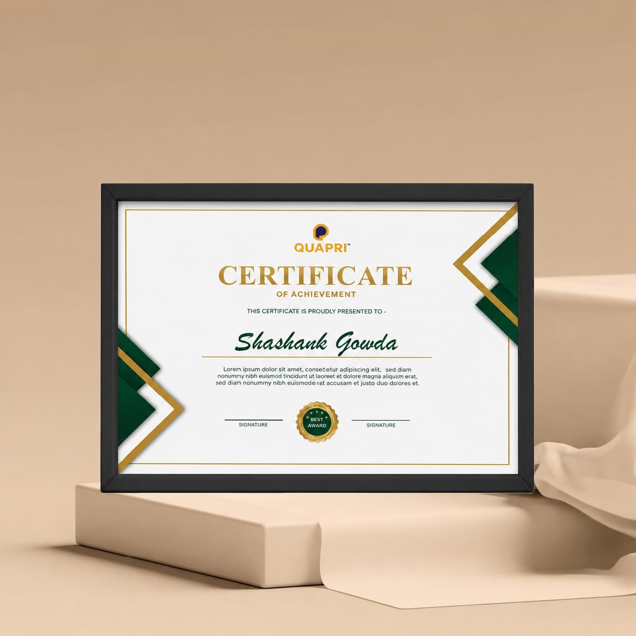 Certificates