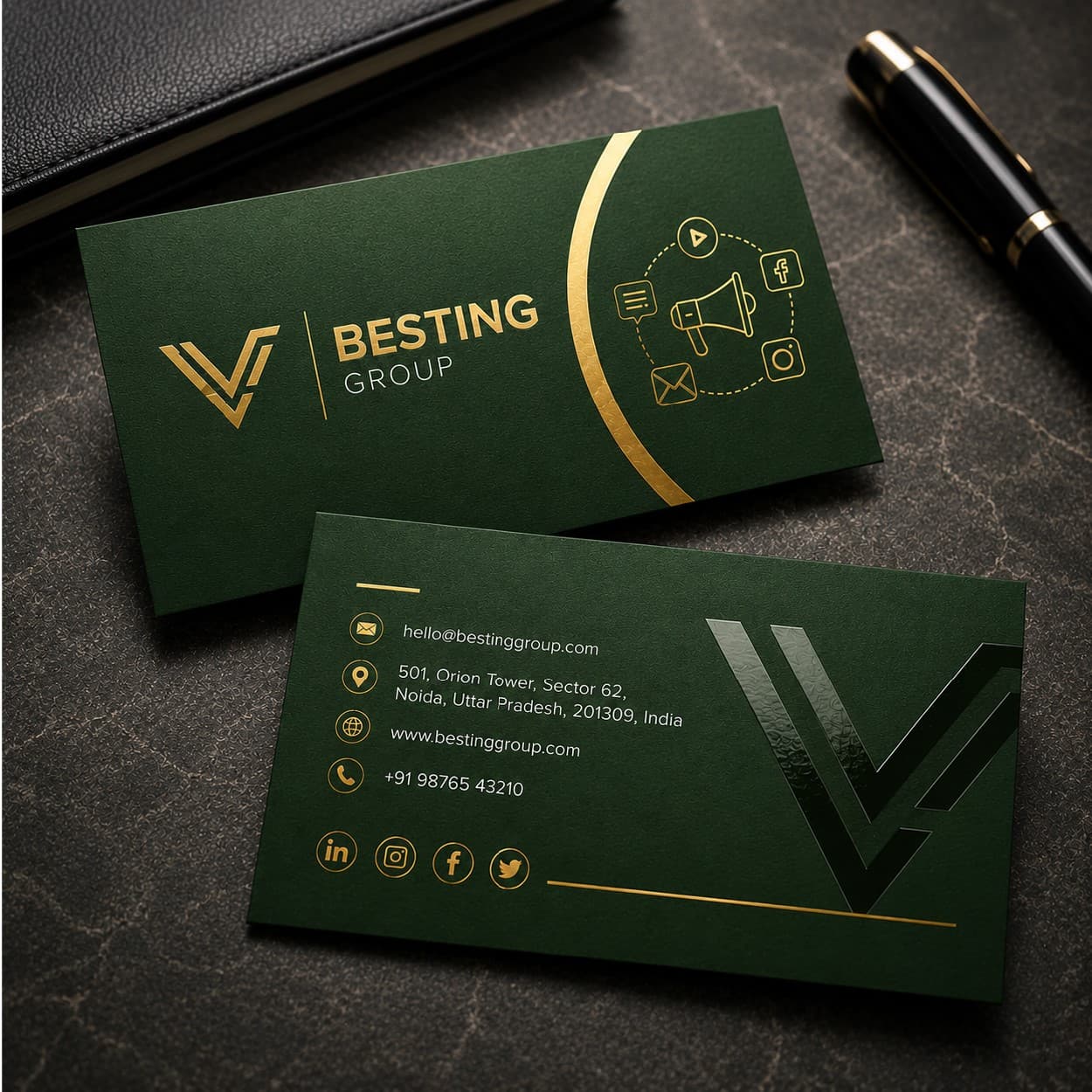 Laminated Business Cards