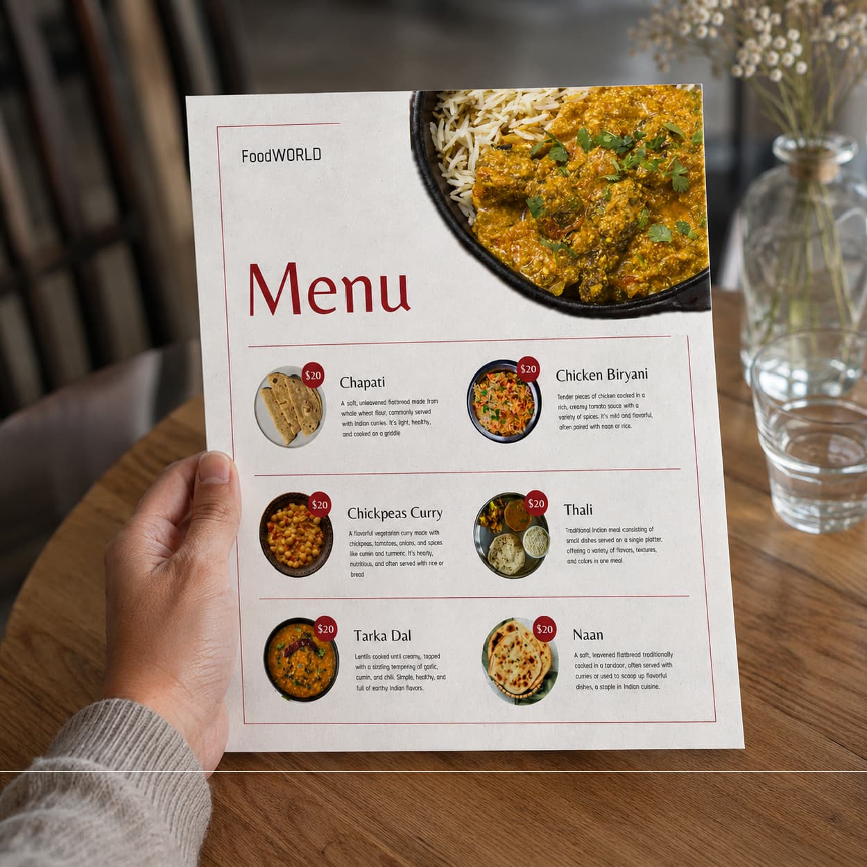 Menu Cards