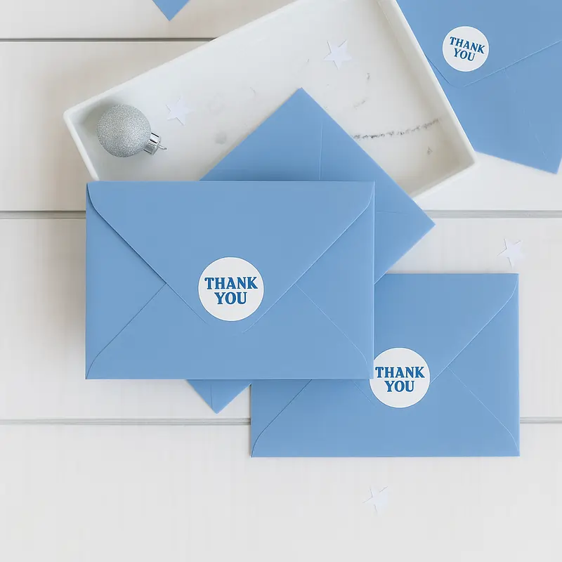 Thank You seal envelope sticker