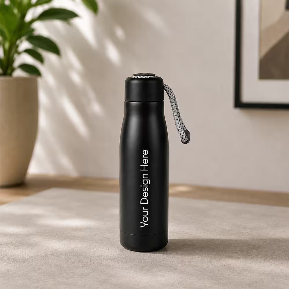 fashion sports bottle with rope loop