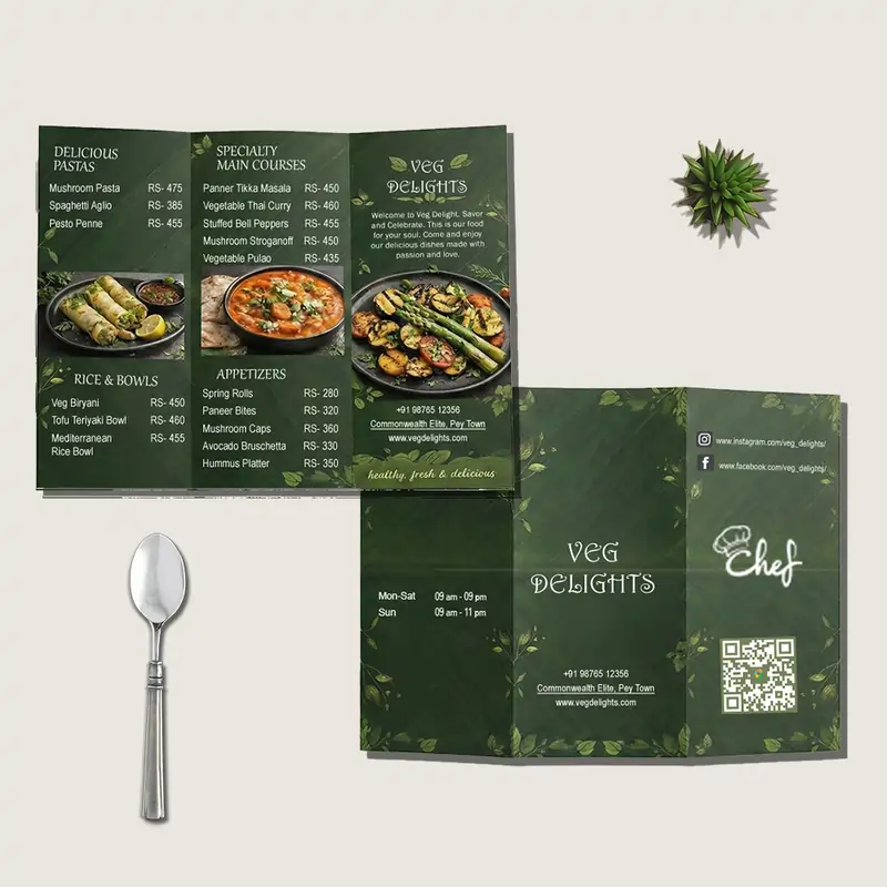 Tri-Fold Menu Cards