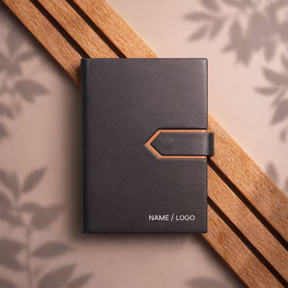 Custom PU leather diary with magnetic closure