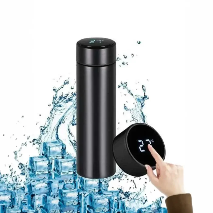 Black Temperature Display Bottles