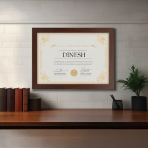 Framed Certificates