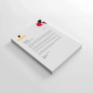 Elegant Custom Letterhead Pads for businesses.