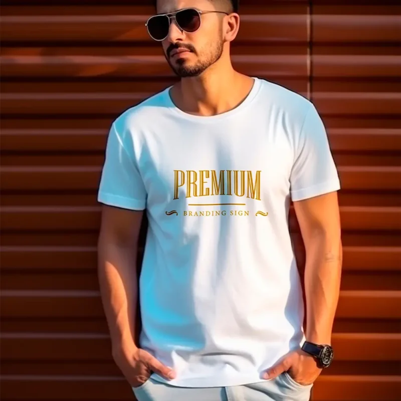 Customized T-shirt with photo and text