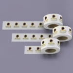 Securely seal packages with white tape