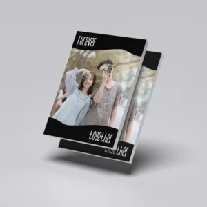 Custom notebook with personalized cover design