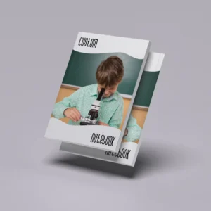 Custom notebook with personalized cover design