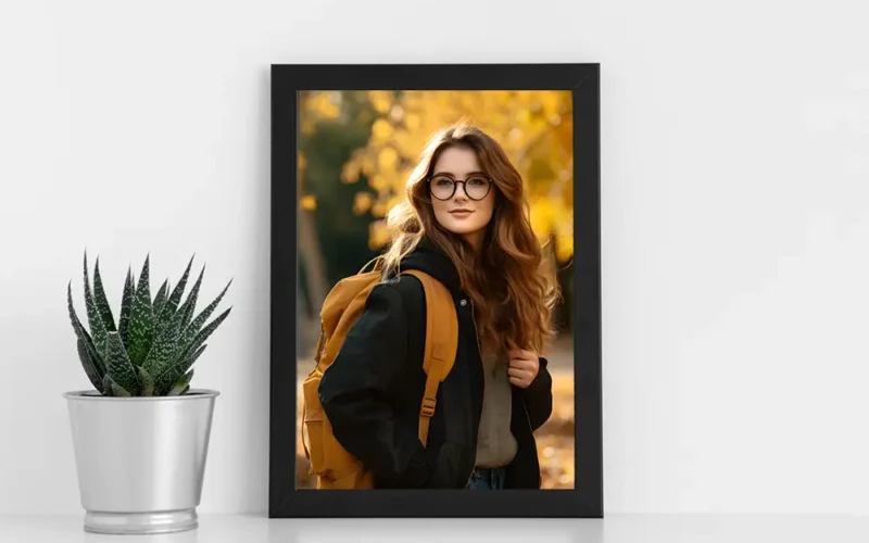 Frames holding special memories on wall.