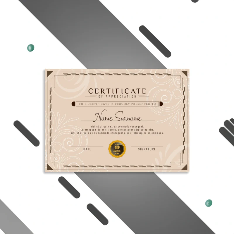 Premium Paper Certificates