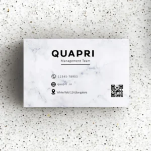 Qr visiting cards sample