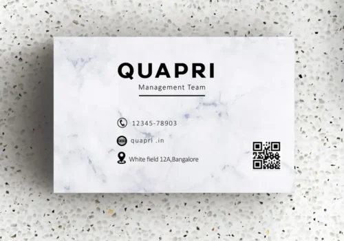 Qr visiting cards sample