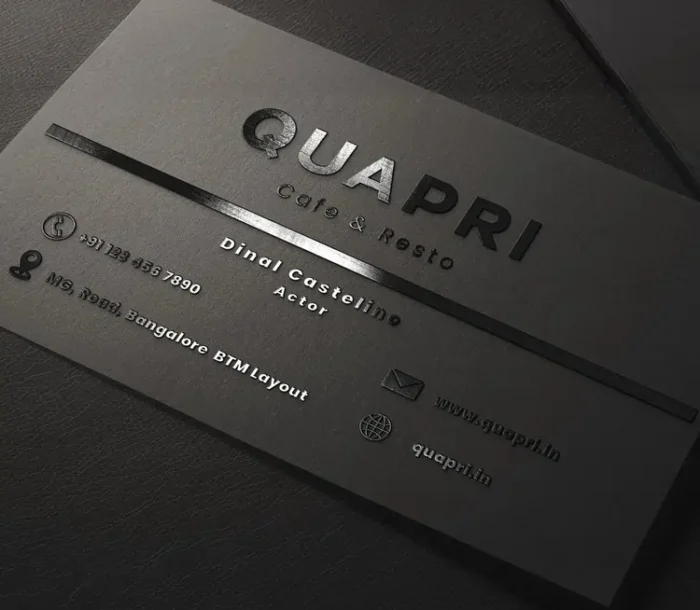 Spot UV Business Cards Sample Print Quapri