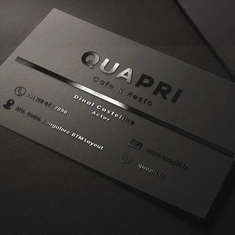 Spot UV Business Cards Sample Print Quapri