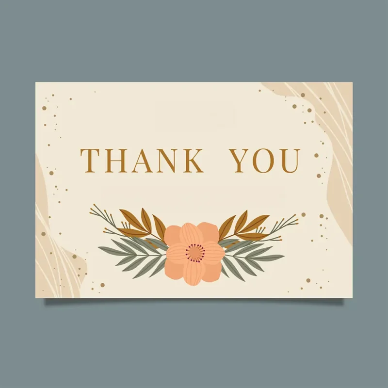 Thank you cards are a stylish celebration of appreciation.