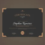 Frameless Certificate Frame