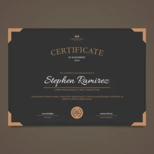 Frameless Certificate Frame
