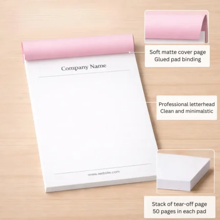 Company Letter Pads with detail explanation