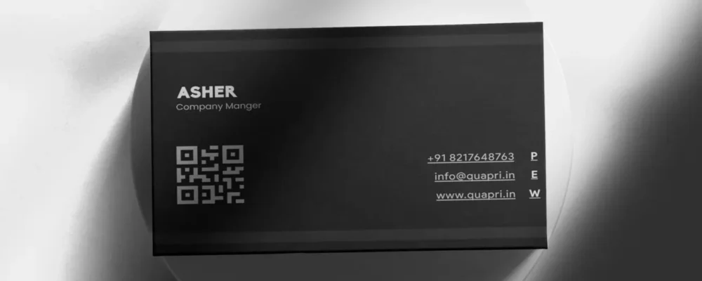QR Codes on Visiting Cards Custom Printing Services