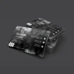 High-quality business card with a textured surface