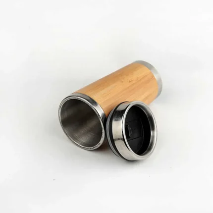 Reusable bamboo tumbler for coffee 400ml