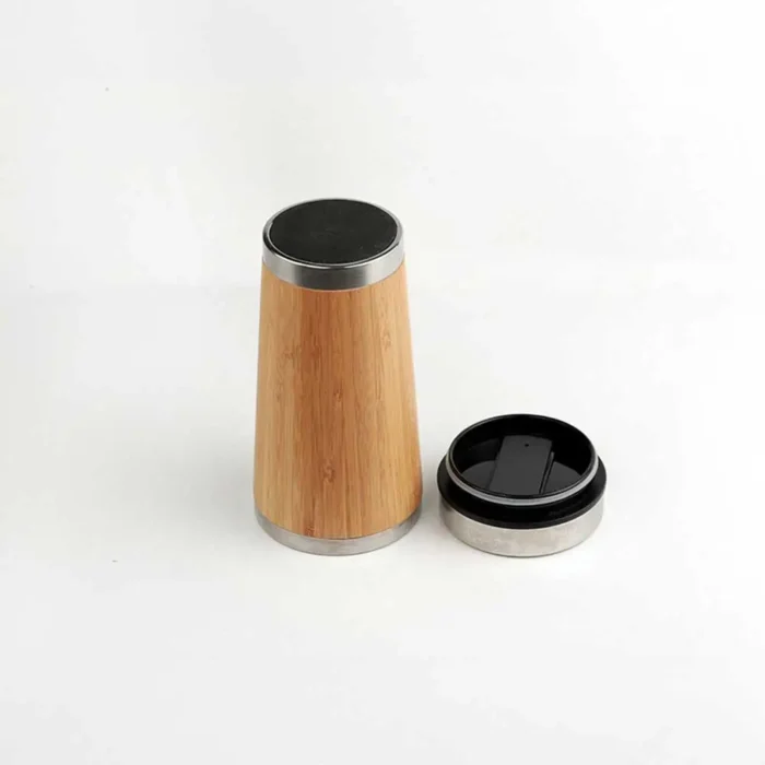 Sustainable coffee tumbler made of bamboo 400ml