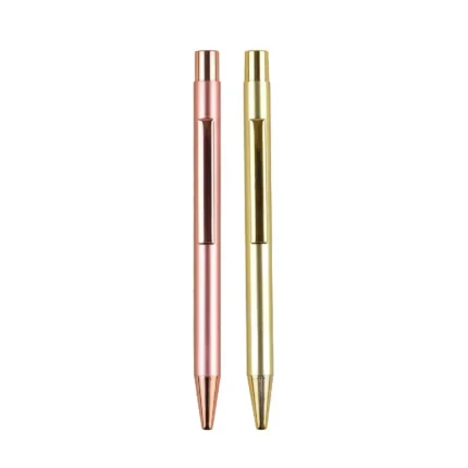 Luxury Gold and Rose Gold Metal Ball Pens with Custom Logo