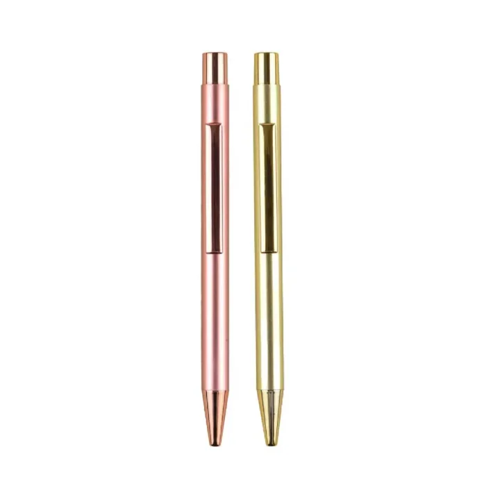 Luxury Gold and Rose Gold Metal Ball Pens with Custom Logo