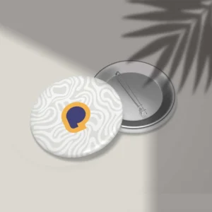 Custom Custom Button Badges with personalized text and graphics