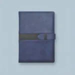 Premium A5 leather journal with a sleek, refined cover design