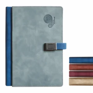 Personalized Diary with Name featuring sleek cover design and secure clasp, displayed with multiple style variations