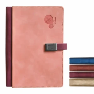 Personalized Diary with Name featuring sleek cover design and secure clasp, displayed with multiple style variations
