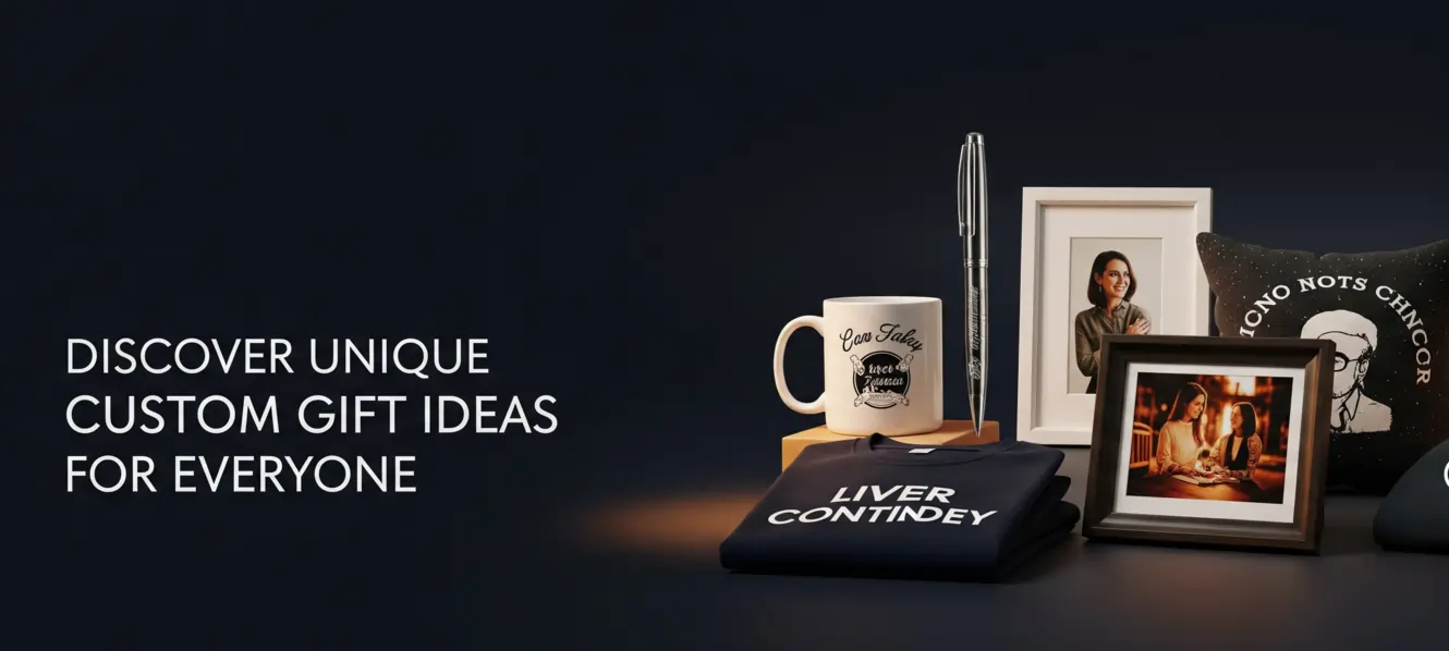 Unique custom gift ideas with personalized mugs, T-shirts, pens, photo frames & cushions from Quapri.