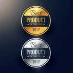 Gold and Silver Vinyl Stickers